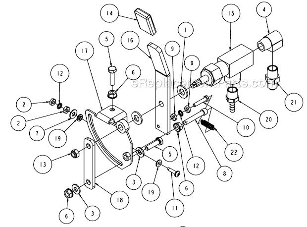 Page S Diagram and Parts List for MK-4036HY  MK Diamond Concrete Saw